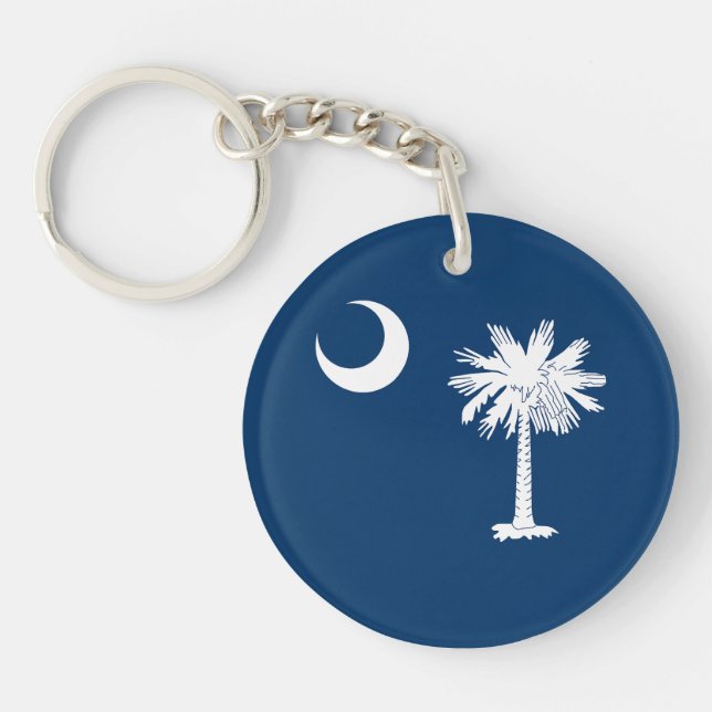 South Carolina State Flag Keychain (Front)