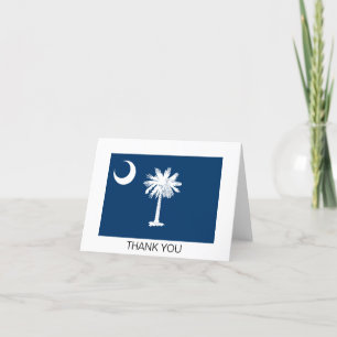 South Carolina State Flag Letterpress Thank You Card