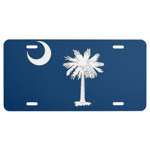 South Carolina State flag License Plate