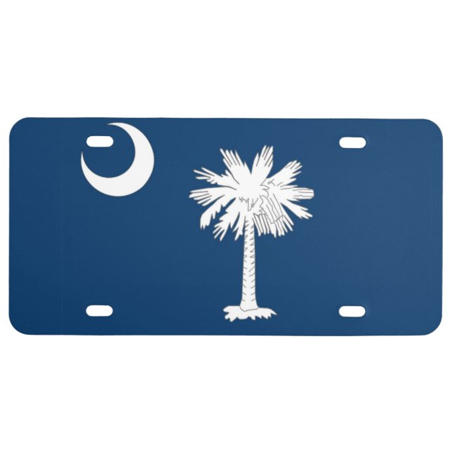 South Carolina State flag License Plate (Front)