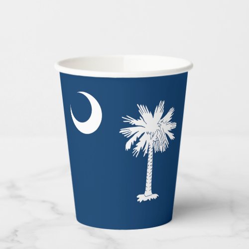 South Carolina State Flag Paper Cups