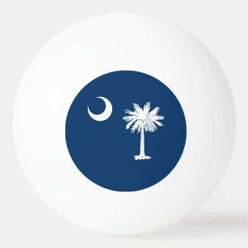 South Carolina State Flag Ping Pong Ball