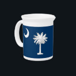 South Carolina State Flag Pitcher<br><div class="desc">Add a touch of South Carolina pride to your gatherings with our elegant pitcher featuring the flag of South Carolina! This pitcher is more than just a functional beverage container; it’s a tribute to South Carolina’s heritage and a stylish way to serve drinks. The pitcher prominently displays the iconic Palmetto...</div>