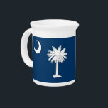 South Carolina State Flag Pitcher<br><div class="desc">Add a touch of South Carolina pride to your gatherings with our elegant pitcher featuring the flag of South Carolina! This pitcher is more than just a functional beverage container; it’s a tribute to South Carolina’s heritage and a stylish way to serve drinks. The pitcher prominently displays the iconic Palmetto...</div>