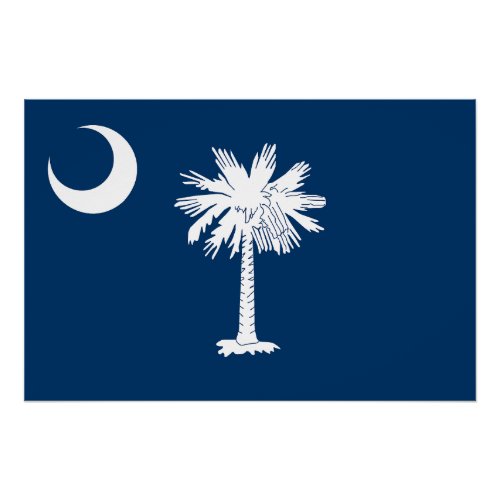 South Carolina State Flag Poster