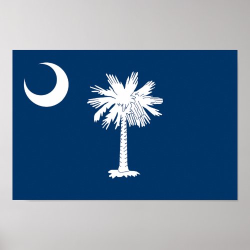 South Carolina State Flag Poster