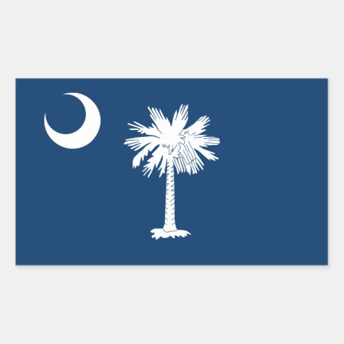 South Carolina State Flag Rectangular Sticker