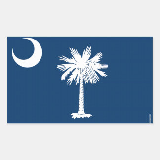 South Carolina State Flag Rectangular Sticker