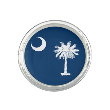 South Carolina State Flag Ring by electrosky at Zazzle