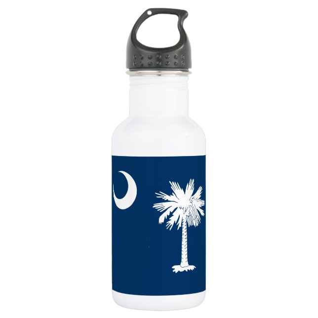 South Carolina State Flag Stainless Steel Water Bottle (Front)
