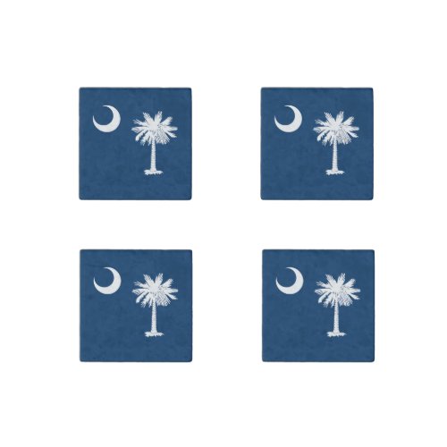 South Carolina State Flag Stone Magnet