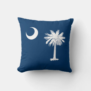 South Carolina State Flag Throw Pillow