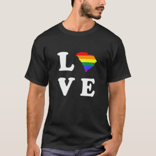 South Carolina State Map Lgbt Lesbian Gay Rights P T-Shirt