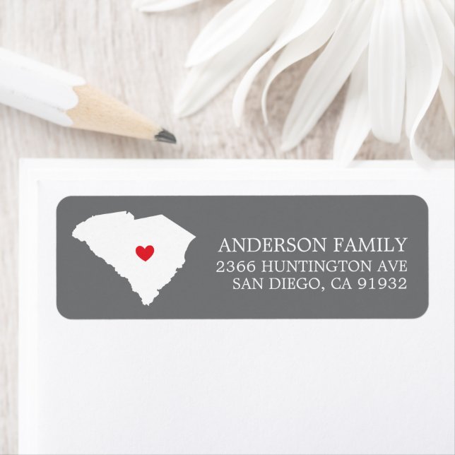 South Carolina State | Moving Return Address Label (Insitu)