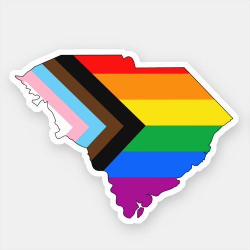 South Carolina State Pride LGBTQ Progress Pride Sticker