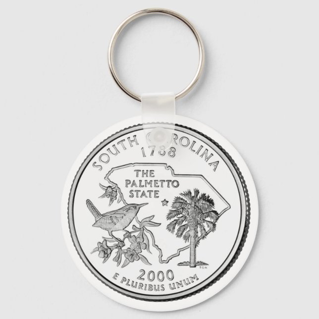 South Carolina State Quarter Keychain (Front)