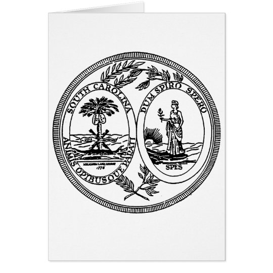 South Carolina State Seal Card