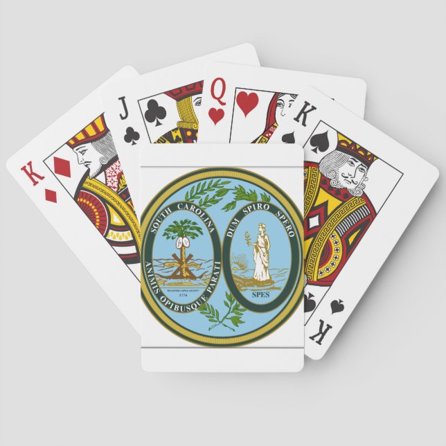 South Carolina State Seal Poker Cards (Back)