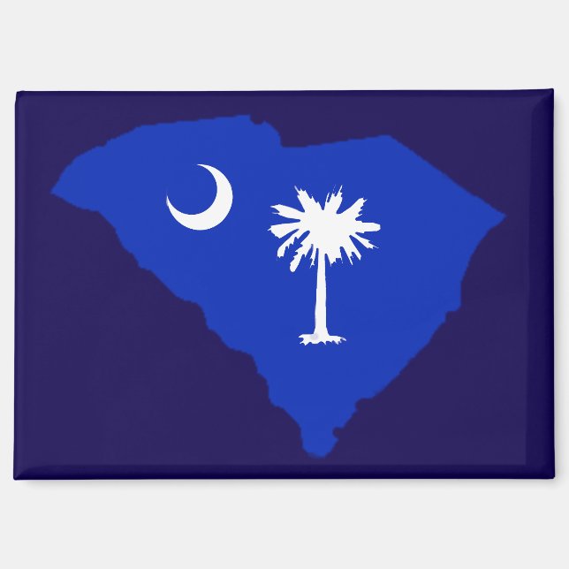 South Carolina State Shaped Flag  Magnet (Front)