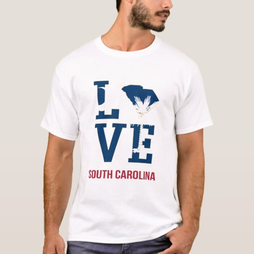 South Carolina State USA Love T_Shirt