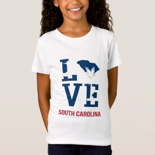 South Carolina State USA Love T_Shirt
