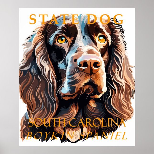 South Carolina Territory Dog The Boykin Spaniel Poster (Front)