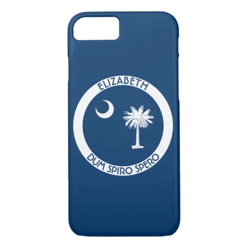 South Carolina The Palmetto State Personal Flag iPhone 87 Case