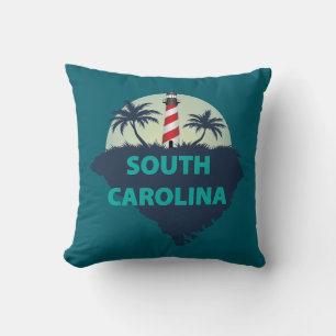 South Carolina, United States of America Throw Pillow