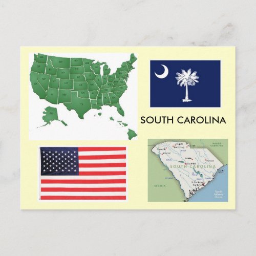 South Carolina USA Postcard