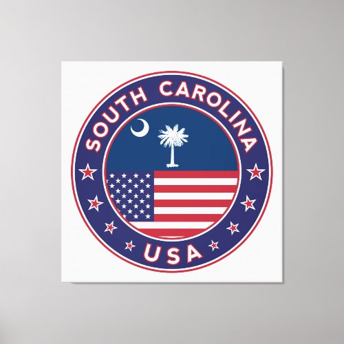 South Carolina USA States South Carolina poster Canvas Print