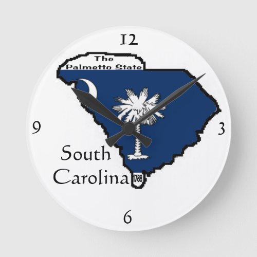 South Carolina Wall Clock