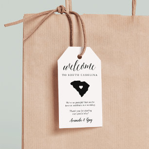 South Carolina Wedding Welcome Gift Tags