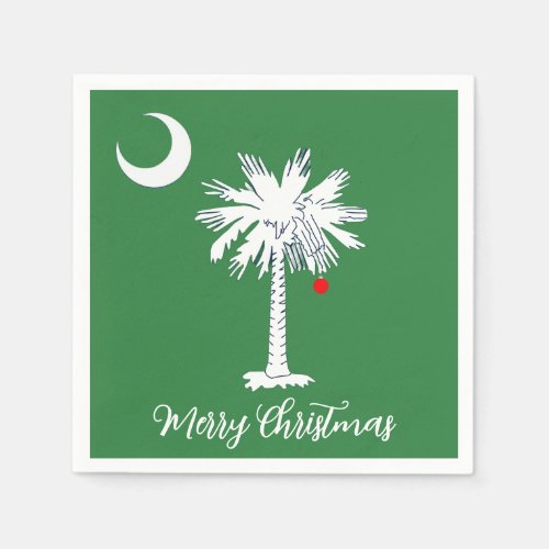 South Carolina Xmas Cocktail Napkins