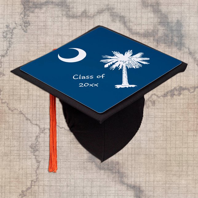 South Caroline & Flag - Students /University Graduation Cap Topper (Creator Uploaded)