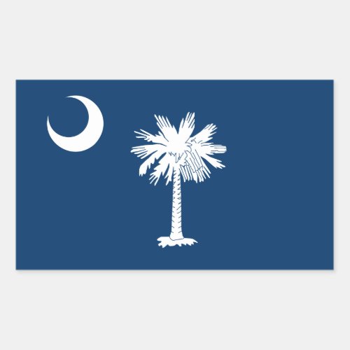 South Carolinian Flag Flag of South Carolina Rectangular Sticker