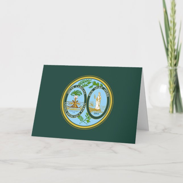 South Carolinian Seal, Seal of South Carolina Card (Front)