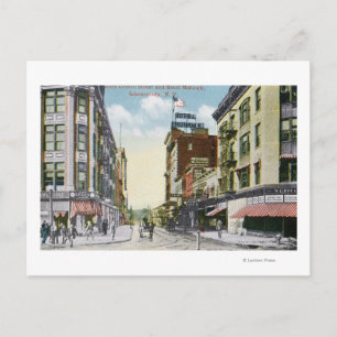 South Centre Street View of Hotel Mohawk Postcard