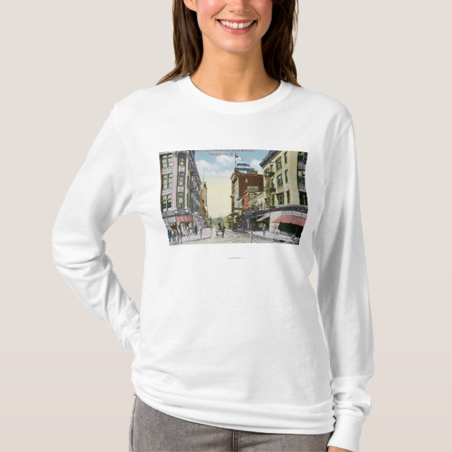 South Centre Street View of Hotel Mohawk T-Shirt (Front)