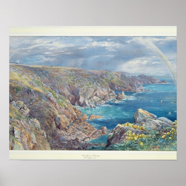 South Coast of Guernsey from the Cribiere, 1862 (w Poster (Front)