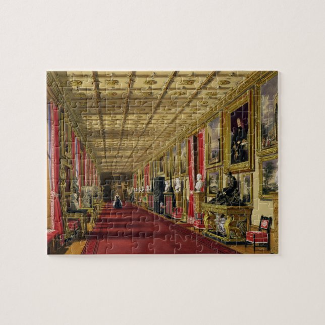 South Corridor, Windsor Castle, 1838 (chromolitho) Jigsaw Puzzle (Horizontal)