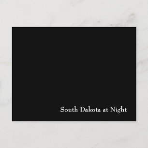 South Dakota at Night Postcard