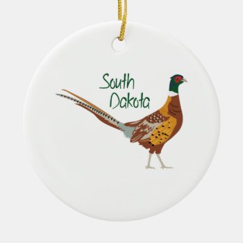 South Dakota Bird Ceramic Ornament by HopscotchDesigns at Zazzle
