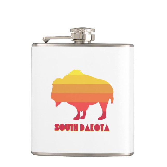 South Dakota Bison Flask (Front)