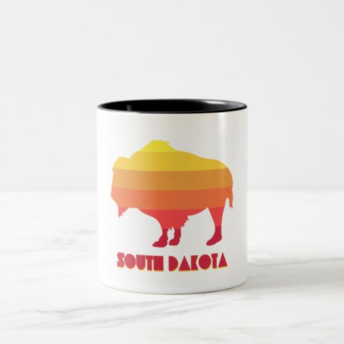 South Dakota Bison Two_Tone Coffee Mug