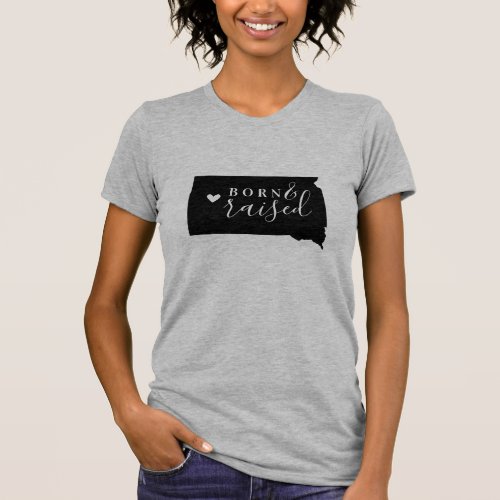 South Dakota Born and Raised State Tee