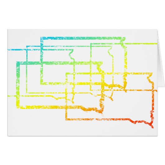 south dakota chill blur cards (Front Horizontal)