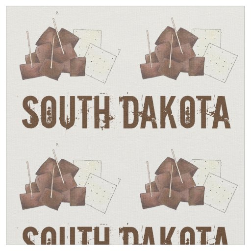 South Dakota Chislic Cubed Meat Crackers SD Foodie Fabric