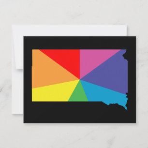 south dakota color burst invitation