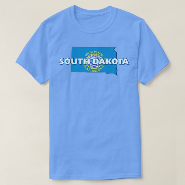 South Dakota Colored State T-Shirt (Design Front)