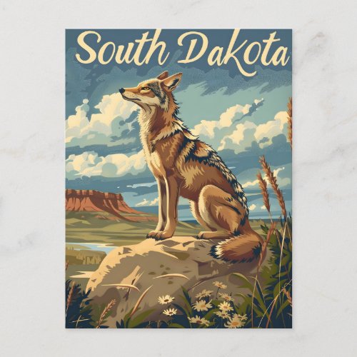 South Dakota Coyote Postcard